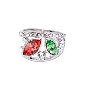 Swarovski Crystal Multi-Color Ring – Size 7